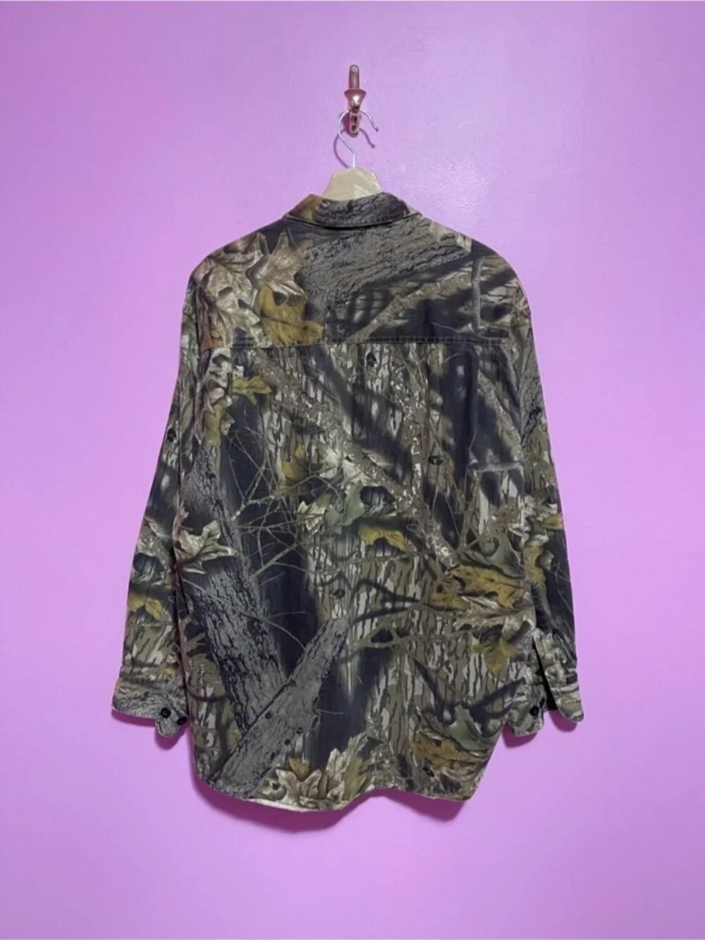 Vintage Columbia Mossy Oak Break Up Camo Shirt Button Down‎ Hunting Men’s XL